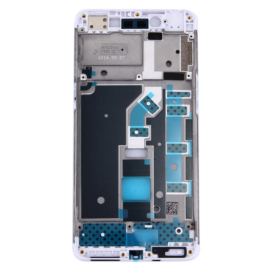 For OPPO A37 Front Housing LCD Frame Bezel Plate (White)