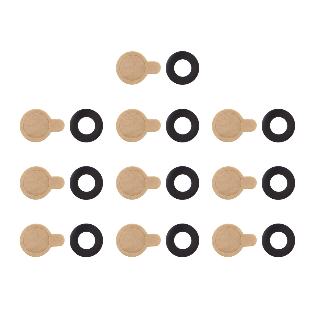 For Oppo R9 / F1 Plus Back Camera Lens 10pcs (Black)