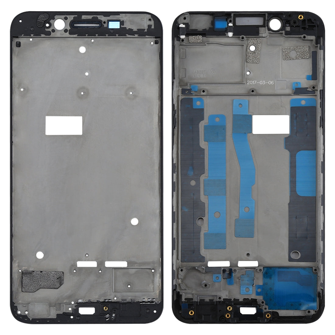 For OPPO R9sk Front Housing LCD Frame Bezel Plate (Black)