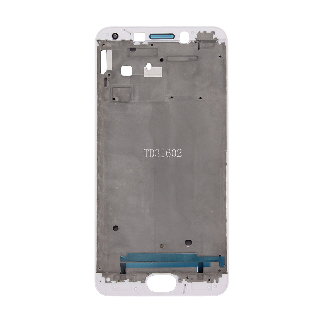 For OPPO R9km Front Housing LCD Frame Bezel Plate (White)