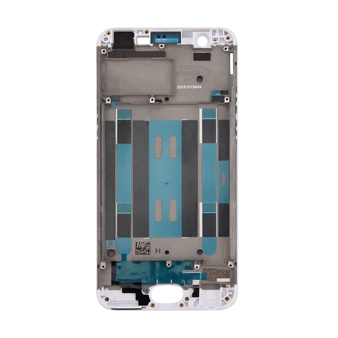 For OPPO A57 Front Housing LCD Frame Bezel Plate (White)