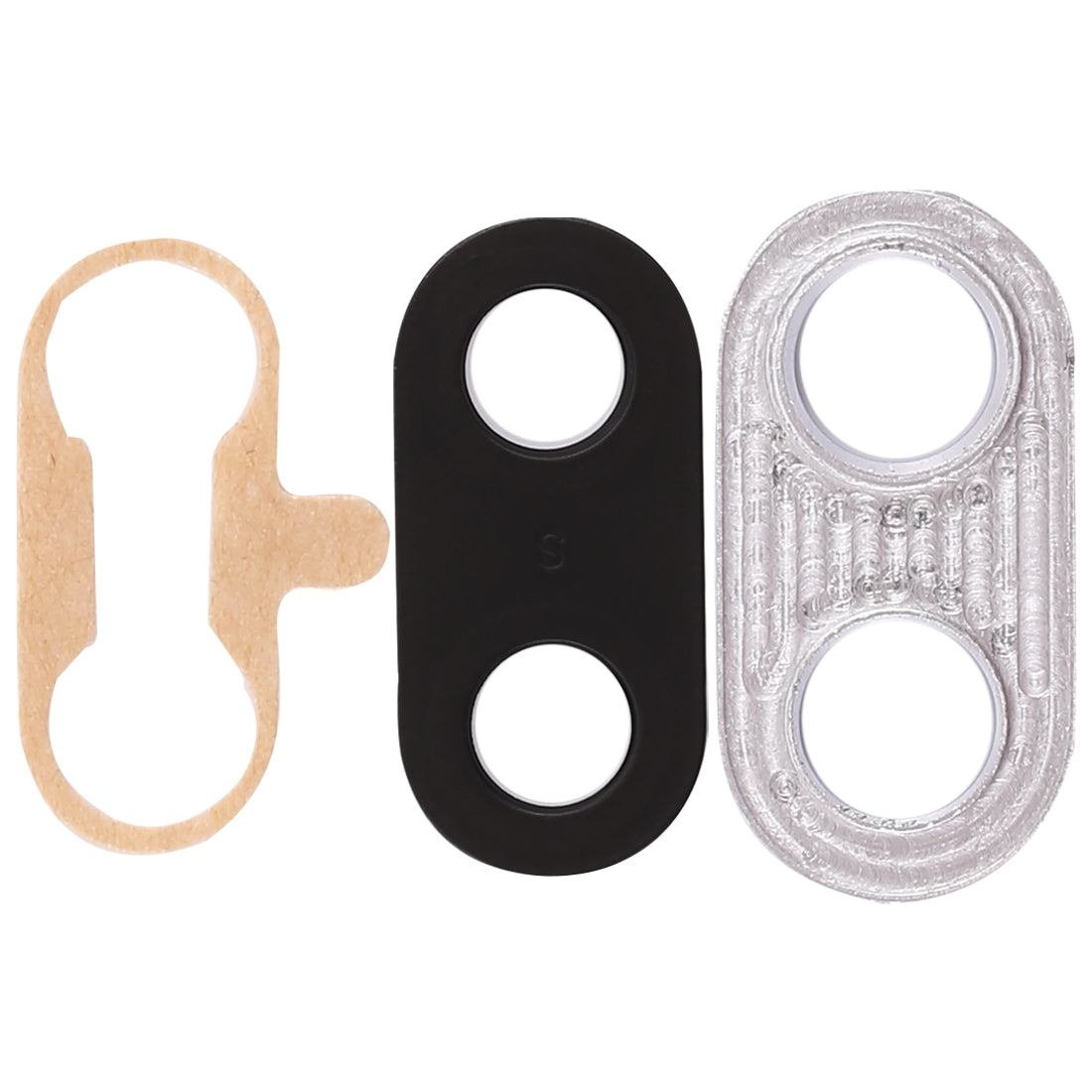 For Huawei Nova 3i 10pcs Back Camera Bezel with Lens Cover & Adhesive (Black)