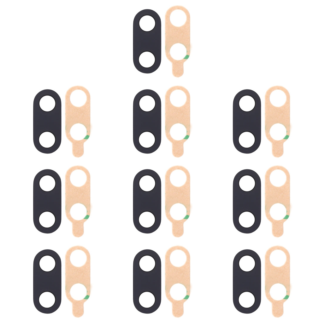 For Huawei Honor 10 10pcs Back Camera Lens with Adhesive