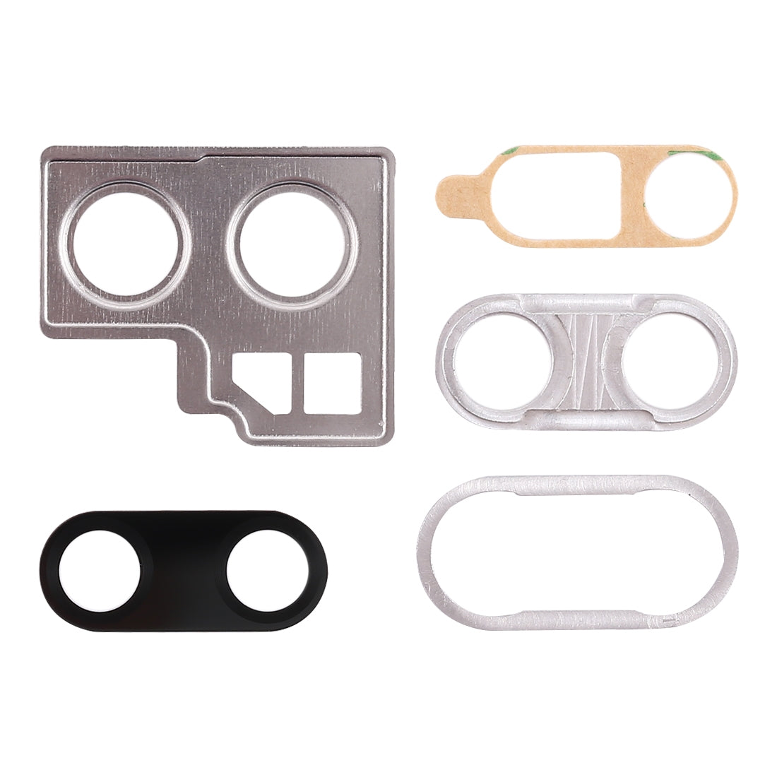 For Huawei P20 10pcs Back Camera Bezel with Lens Cover & Adhesive