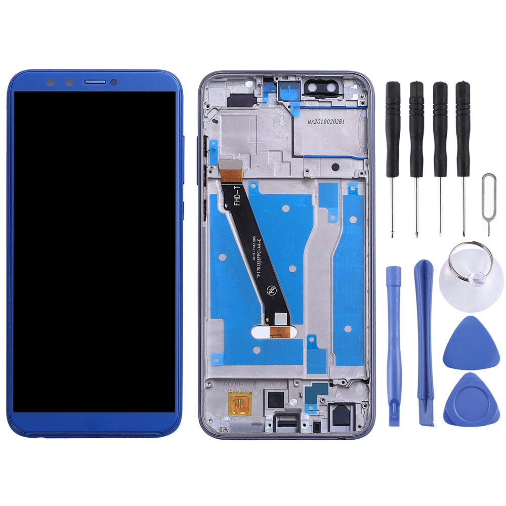 OEM LCD Screen for Huawei Honor 9 Lite Digitizer Full Assembly with Frame (Blue)