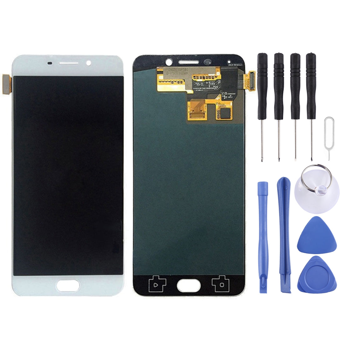 Original OLED LCD Screen for OPPO R9 / F1 Plus with Digitizer Full Assembly (White)