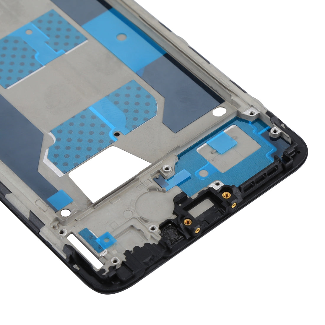 For OPPO R11s Front Housing LCD Frame Bezel Plate (Black)