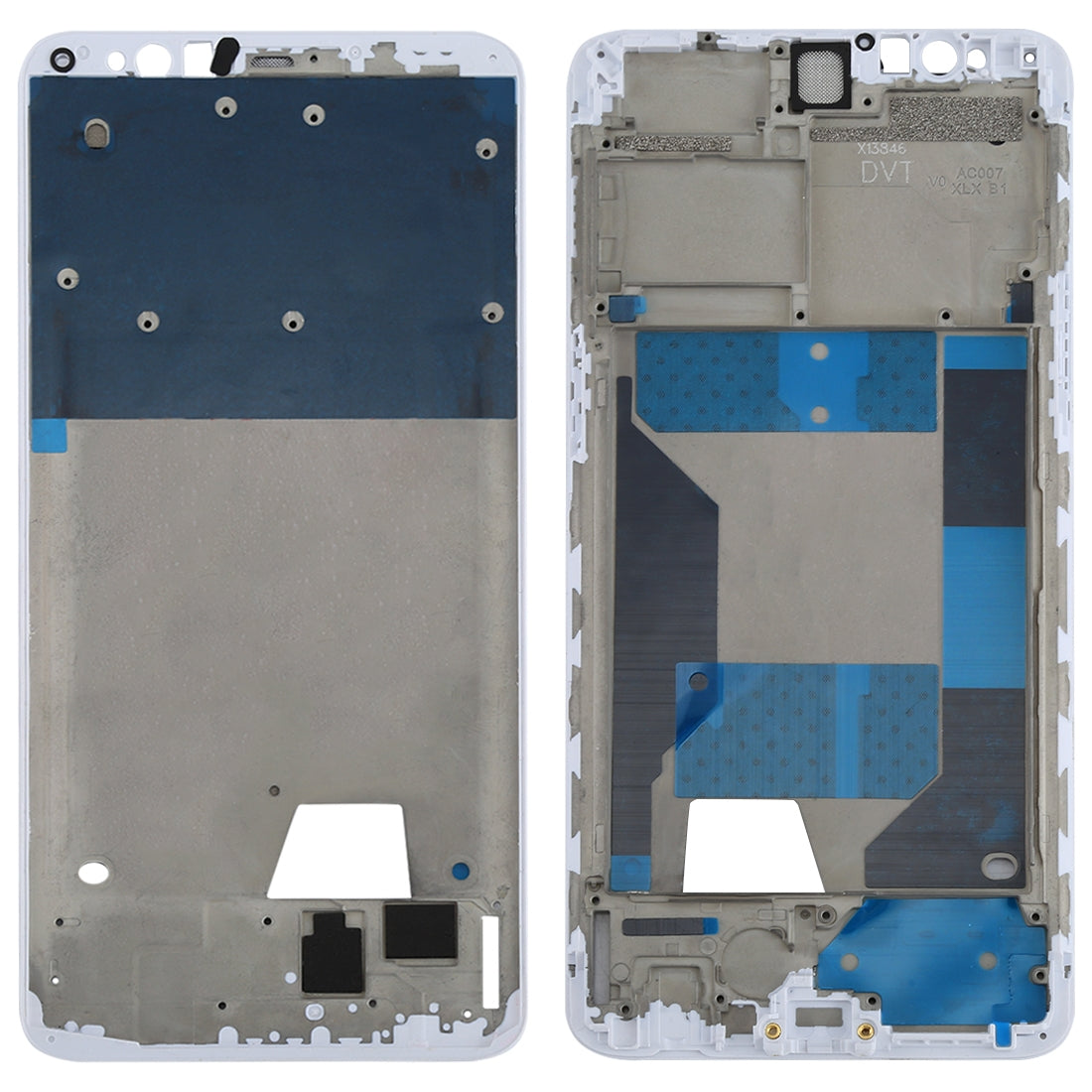 For OPPO R11s Front Housing LCD Frame Bezel Plate (White)