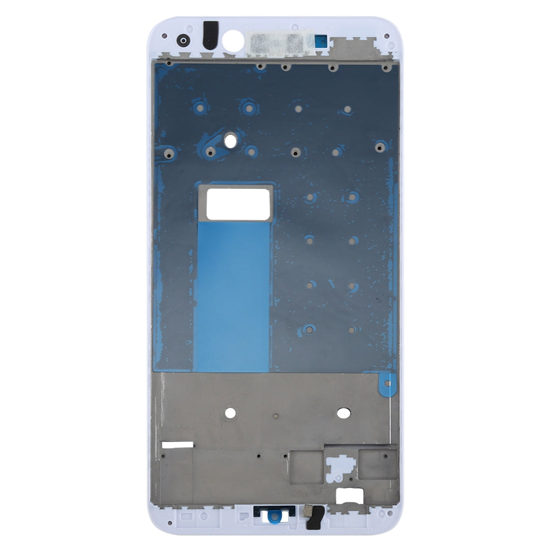 For OPPO A77 / F3 Front Housing LCD Frame Bezel Plate (White)