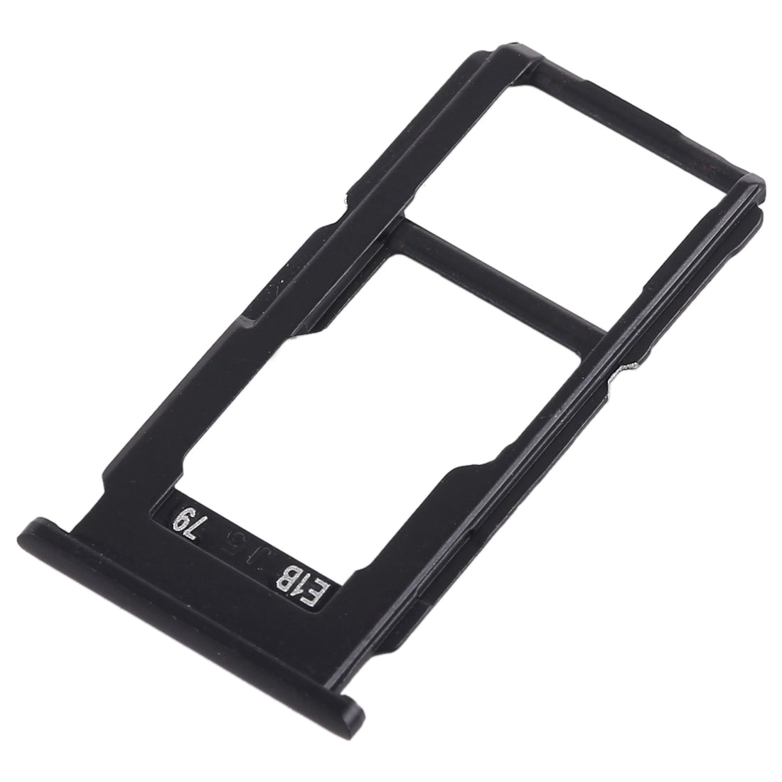 For OPPO R11 Plus SIM Card Tray + SIM Card Tray / Micro SD Card Tray (Black)