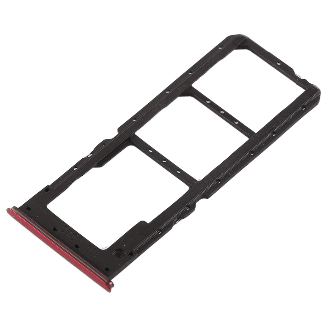 For OPPO K1 2 x SIM Card Tray + Micro SD Card Tray (Red)