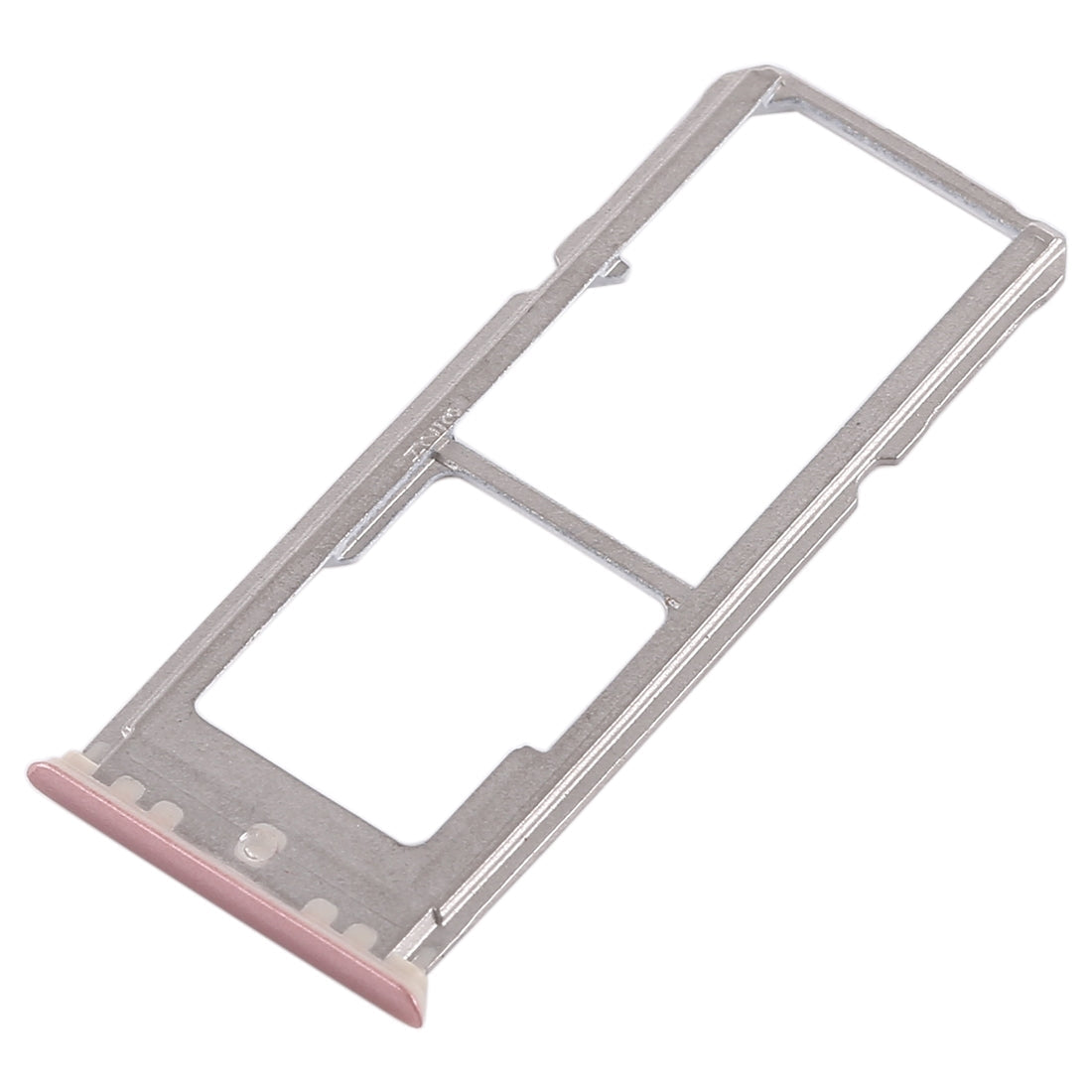 For OPPO A77 2 x SIM Card Tray + Micro SD Card Tray (Rose Gold)