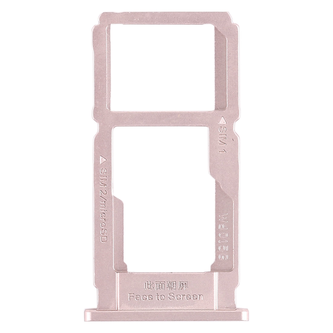 For OPPO R11s Plus SIM Card Tray + SIM Card Tray / Micro SD Card Tray (Rose Gold)