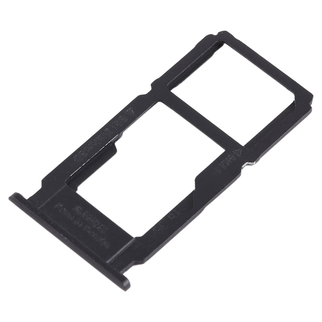 For OPPO R11 SIM Card Tray + SIM Card Tray / Micro SD Card Tray (Black)