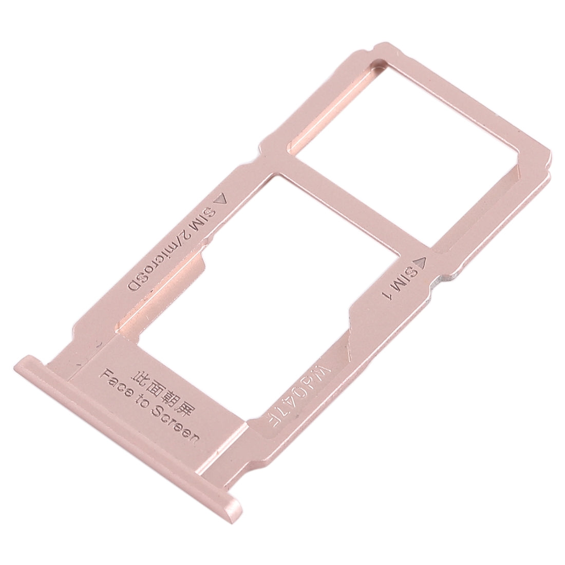 For OPPO R11s SIM Card Tray + SIM Card Tray / Micro SD Card Tray (Rose Gold)