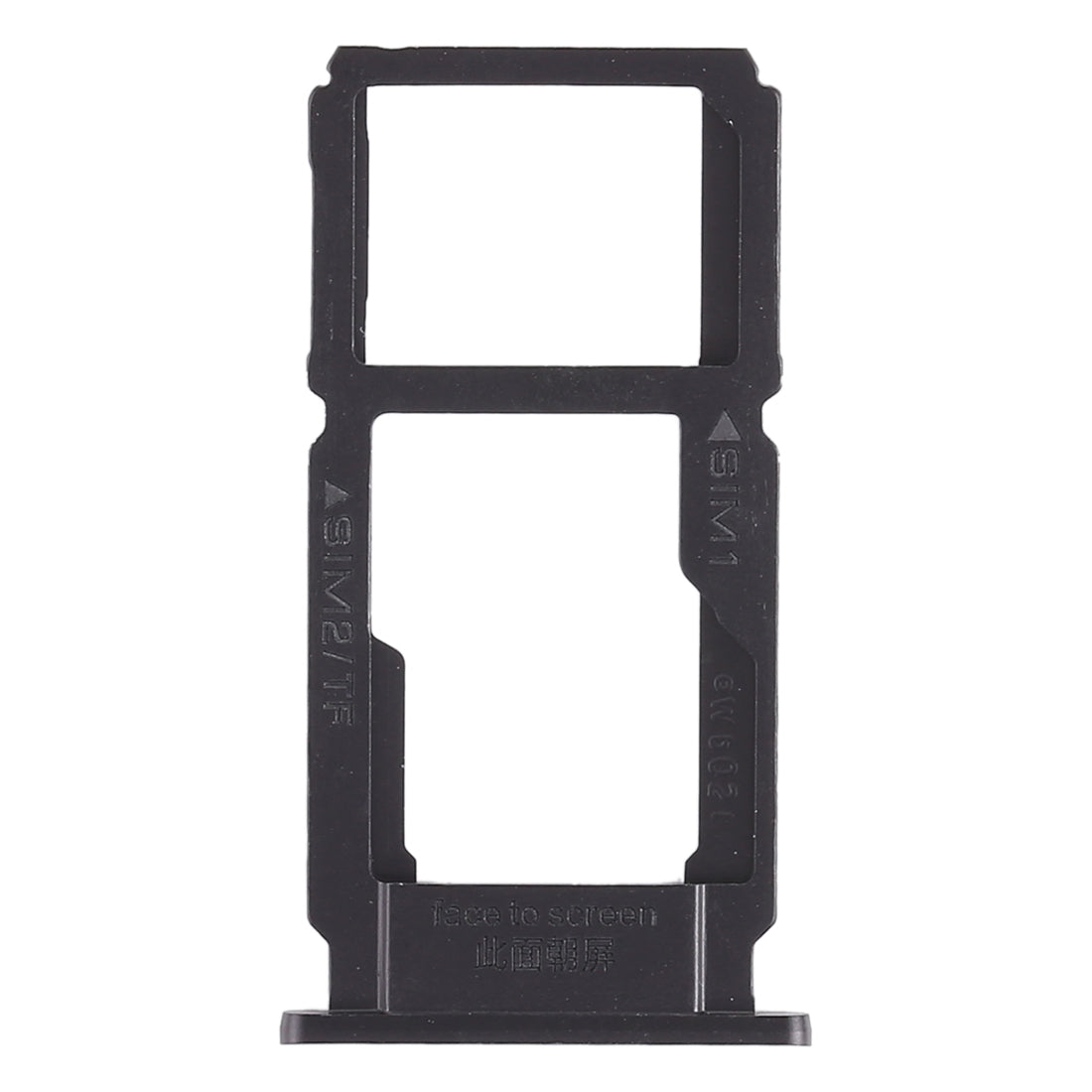 For OPPO R9sk SIM Card Tray + SIM Card Tray / Micro SD Card Tray (Black)