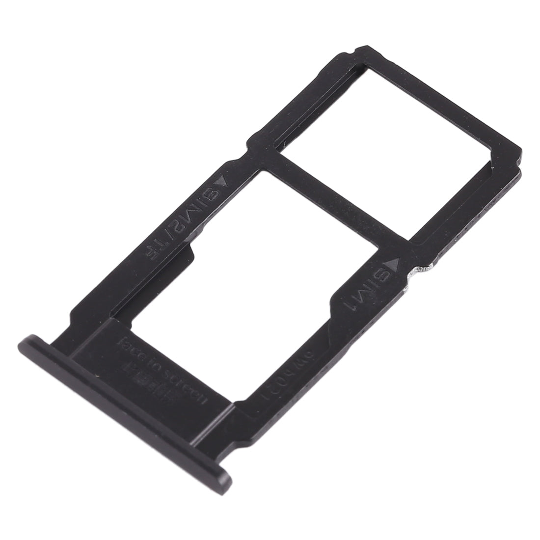 For OPPO R9sk SIM Card Tray + SIM Card Tray / Micro SD Card Tray (Black)
