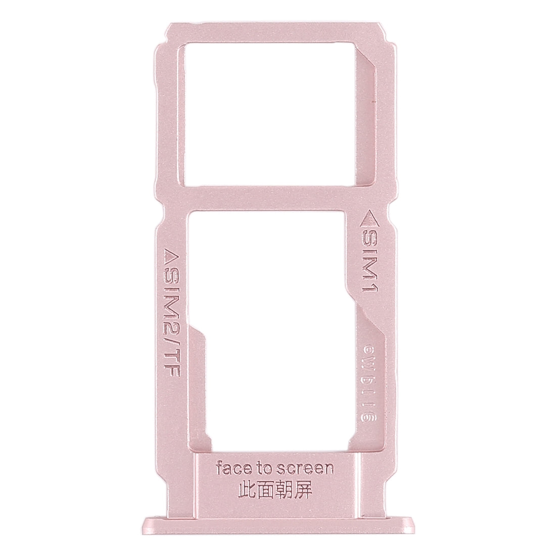 For OPPO R9sk SIM Card Tray + SIM Card Tray / Micro SD Card Tray (Rose Gold)