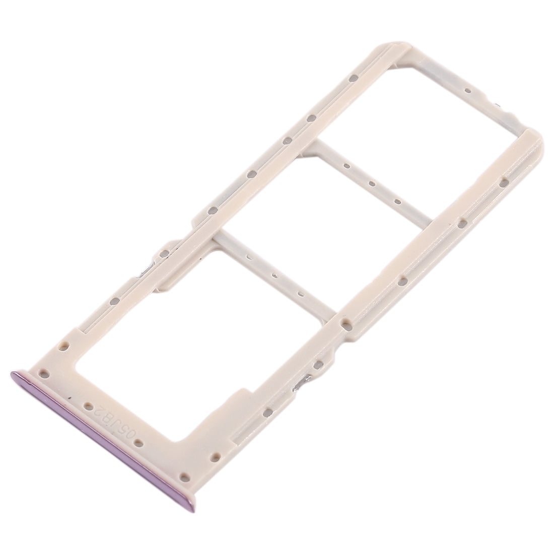 For OPPO A5 / A3s 2 x SIM Card Tray + Micro SD Card Tray (Purple)