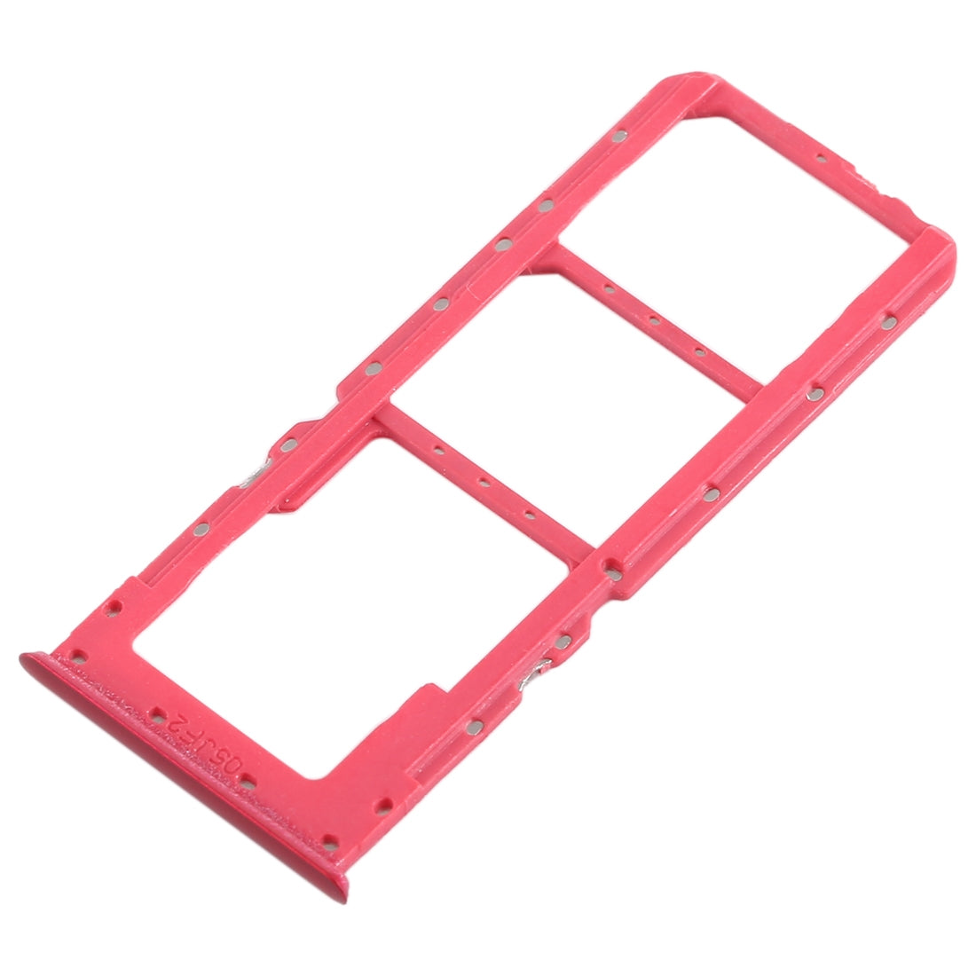 For OPPO A5 / A3s 2 x SIM Card Tray + Micro SD Card Tray (Red)