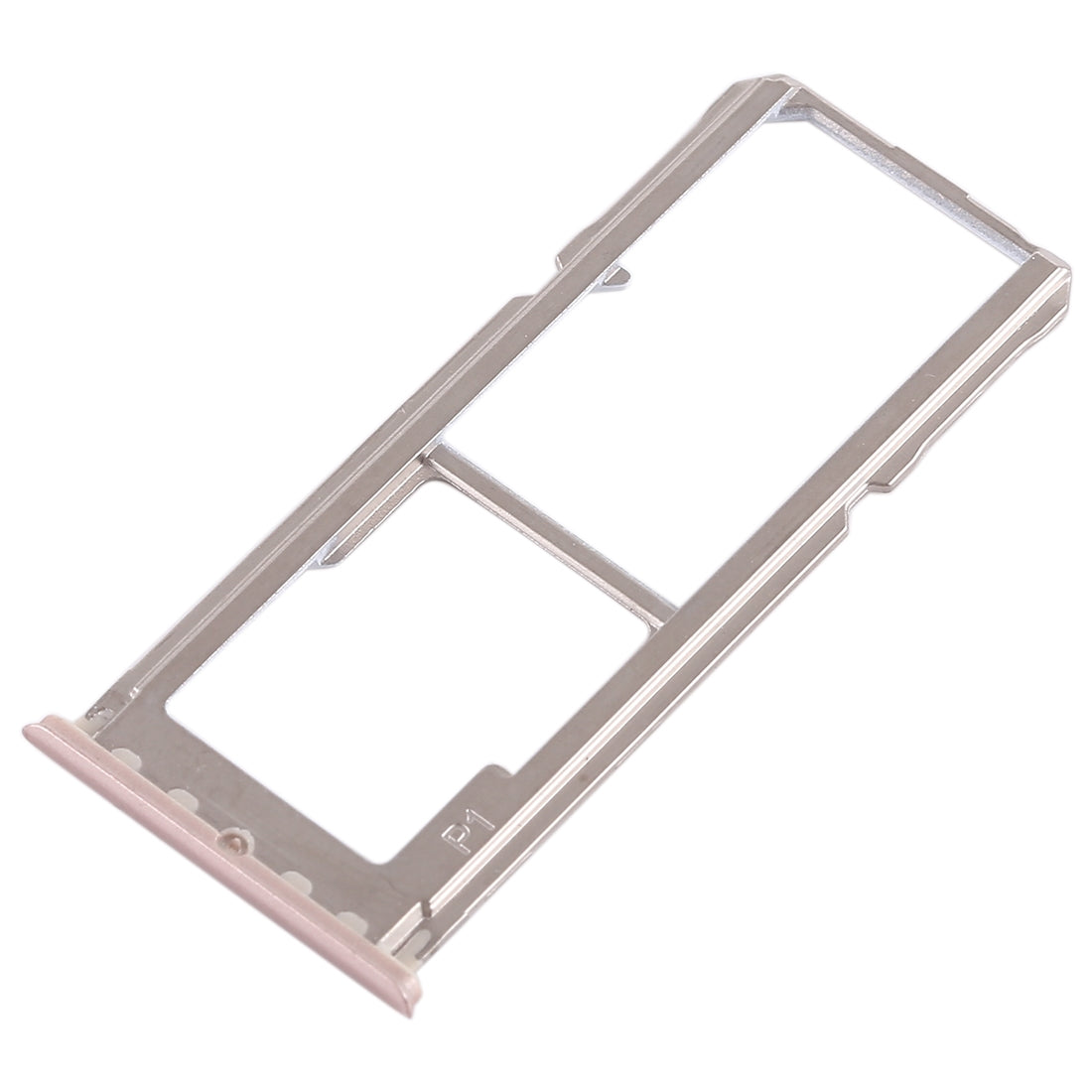 For OPPO A83 2 x SIM Card Tray + Micro SD Card Tray (Rose Gold)