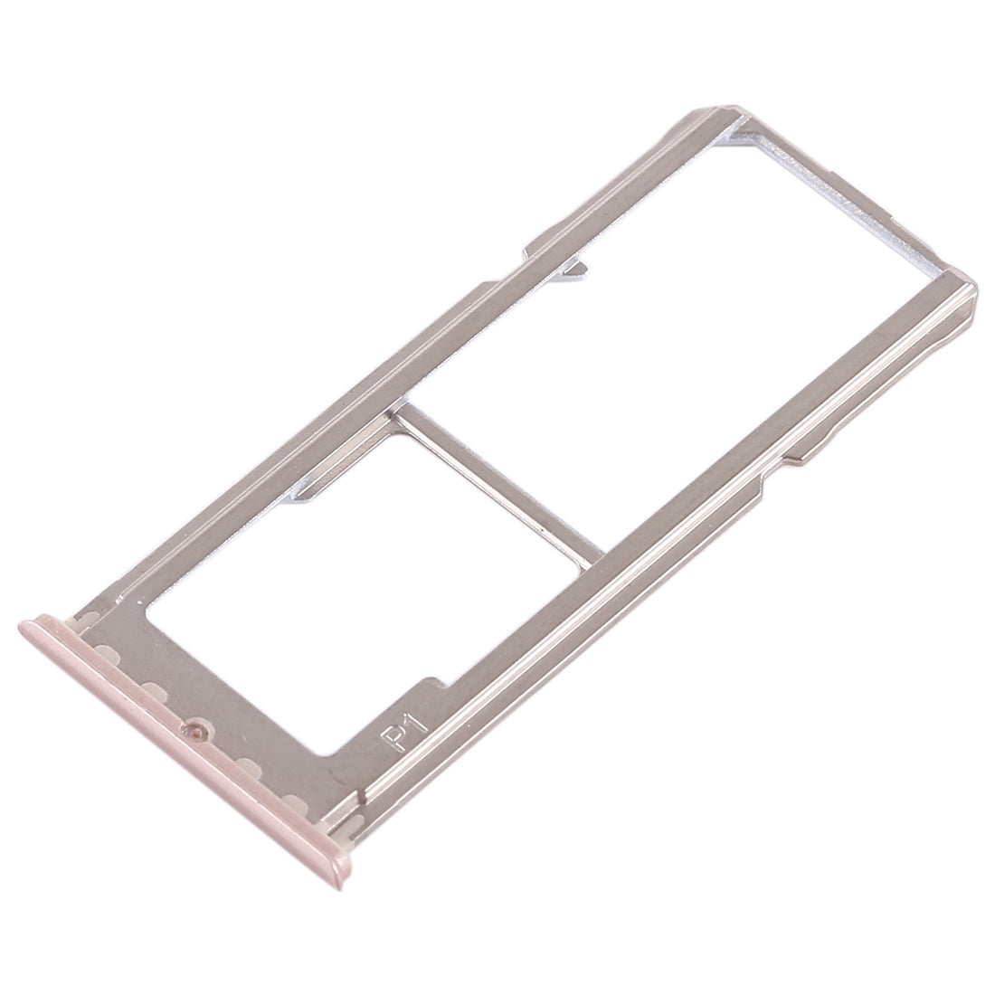 For OPPO A1 2 x SIM Card Tray + Micro SD Card Tray (Rose Gold)