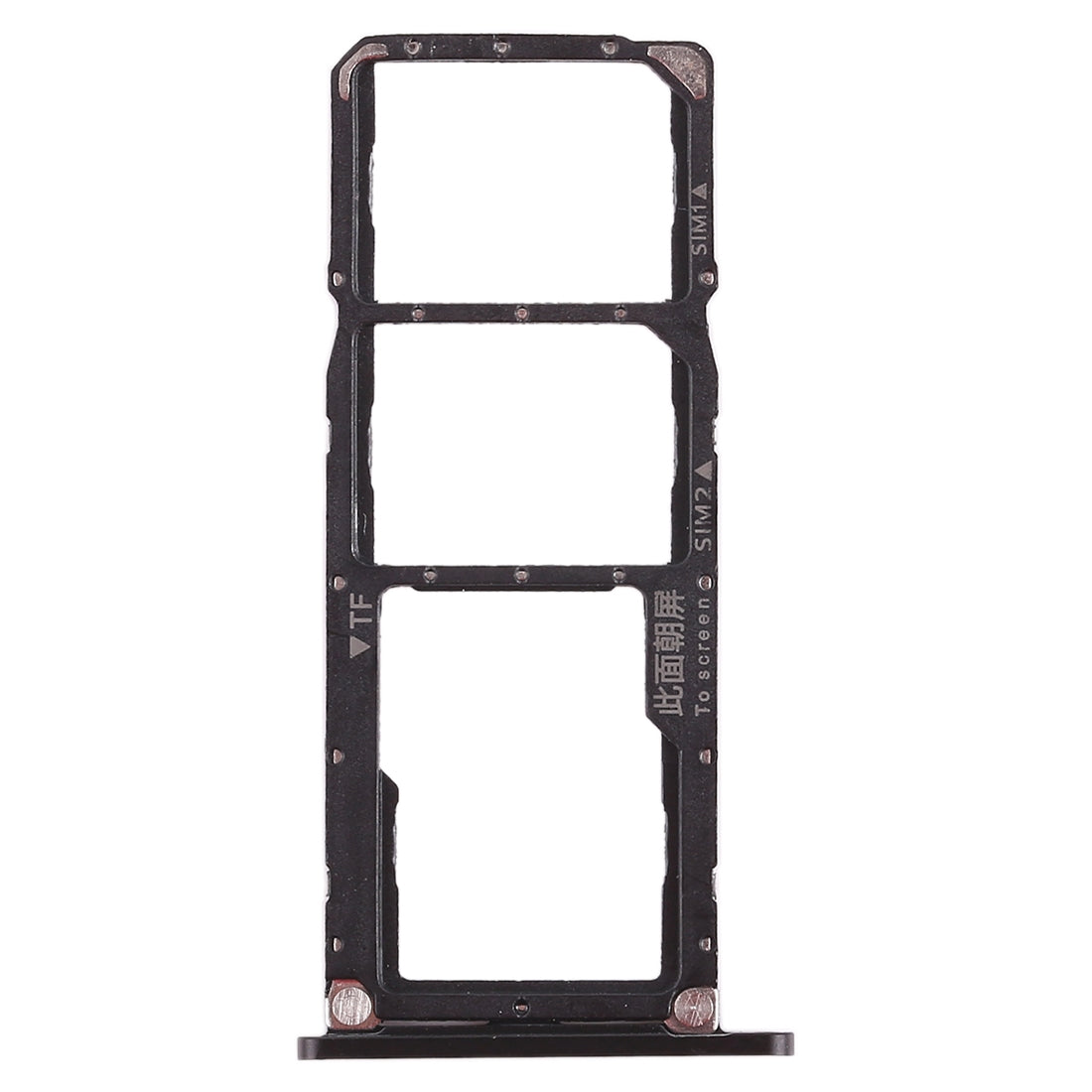 2 x SIM Card Tray / Micro SD Card Tray for Huawei Honor 8X Max (Black)