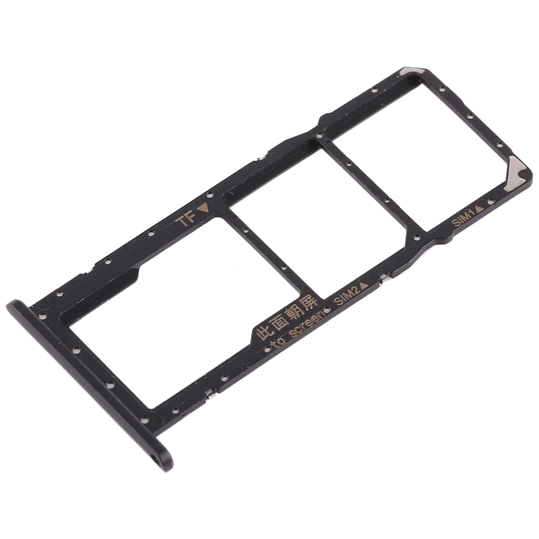 2 x SIM Card Tray / Micro SD Card Tray for Huawei Enjoy 9 (Black)