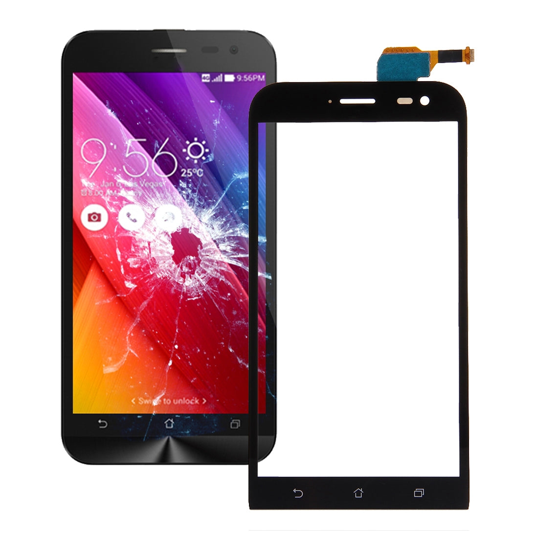 Touch Panel for Asus ZenFone Zoom / ZX551 (Black)
