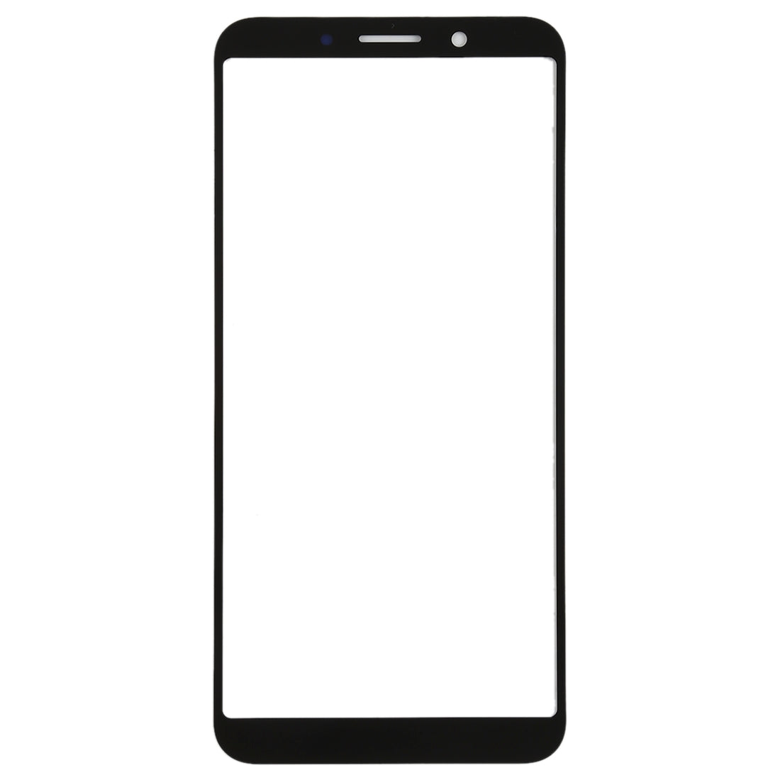 For OPPO A1 Front Screen Outer Glass Lens (Black)