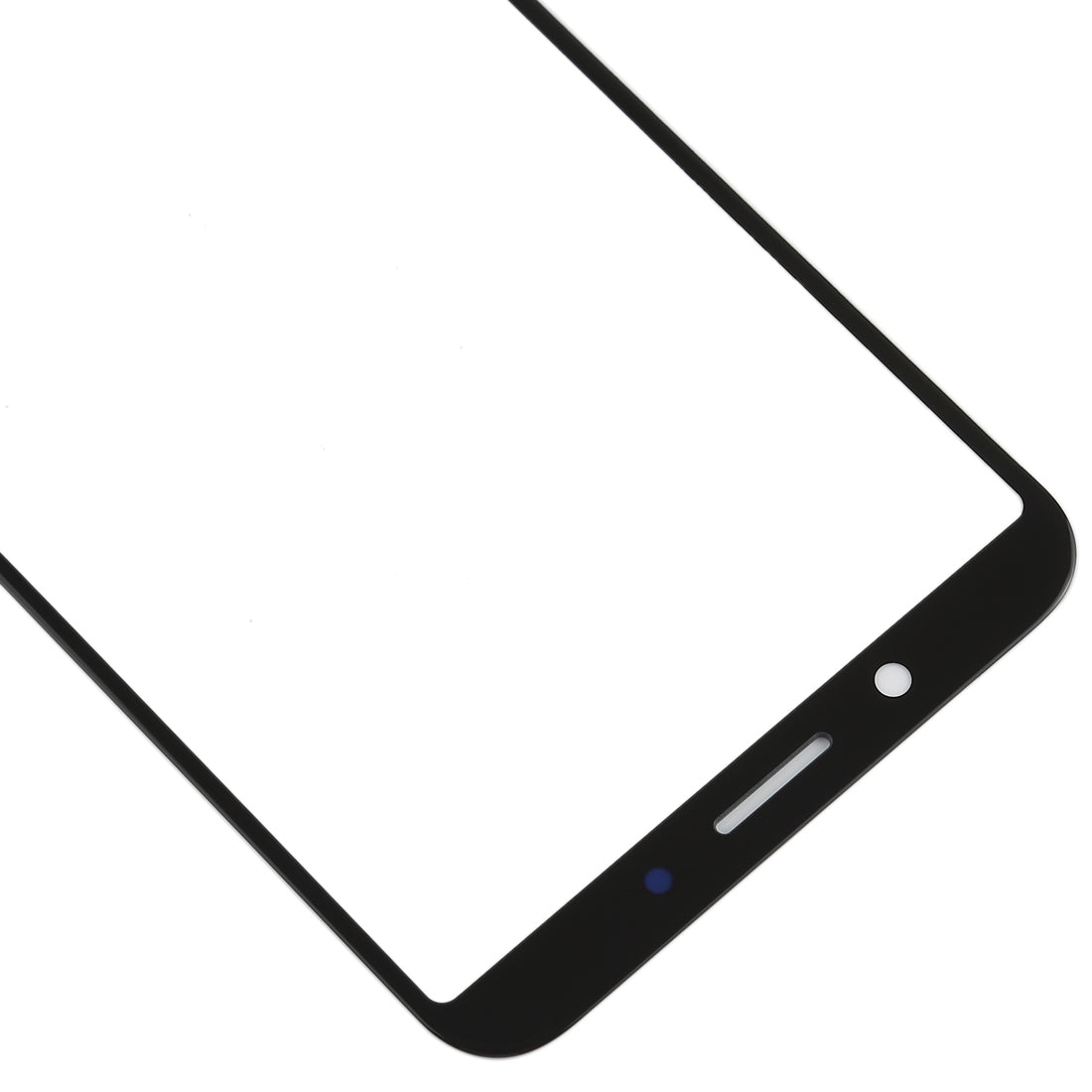 For OPPO A1 Front Screen Outer Glass Lens (Black)