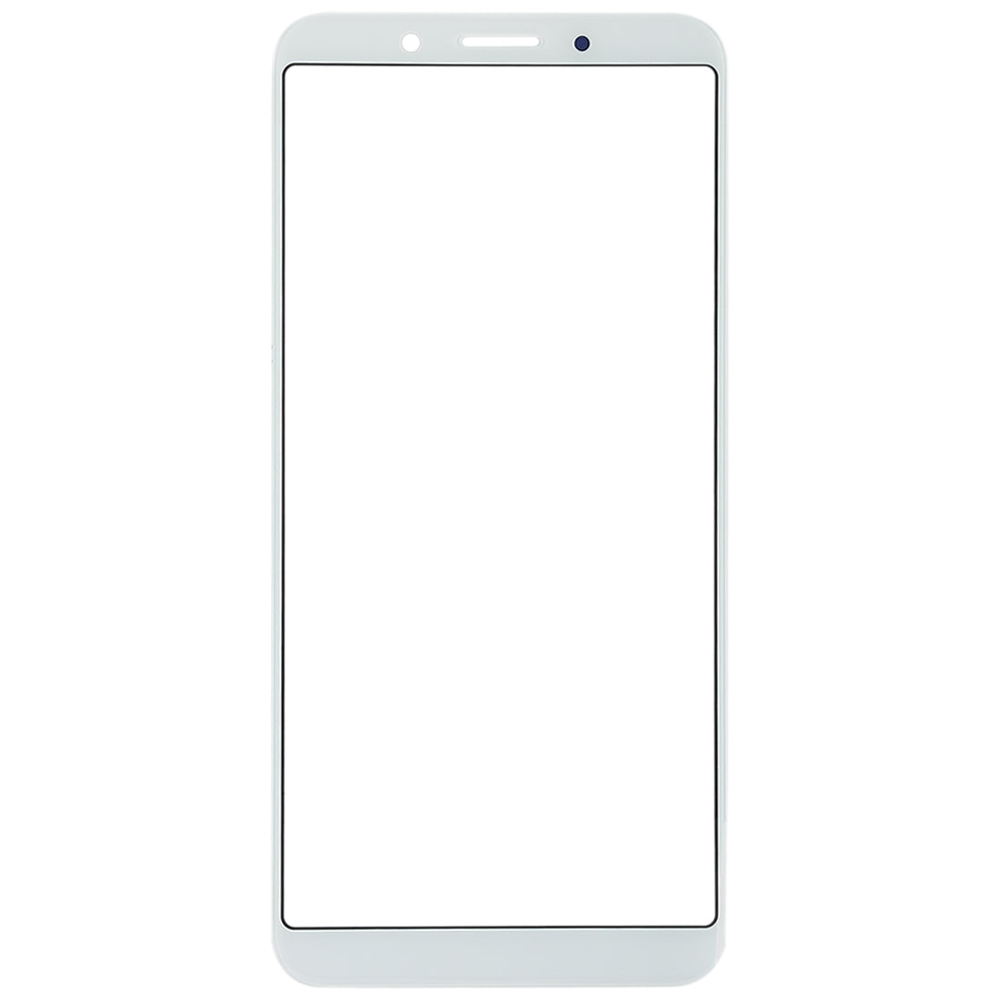 For OPPO A1 Front Screen Outer Glass Lens (White)