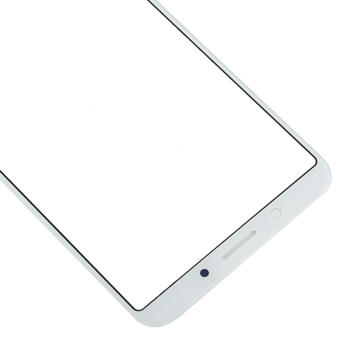 For OPPO A1 Front Screen Outer Glass Lens (White)