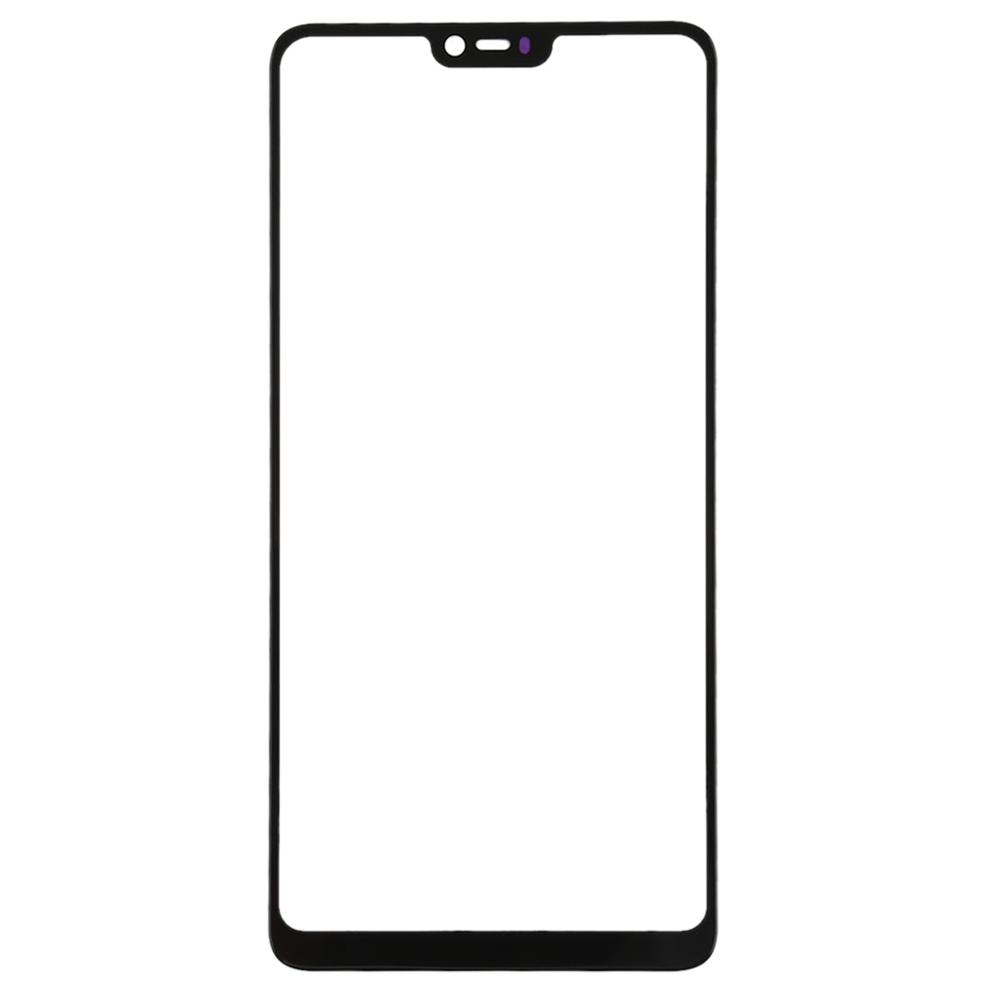 For OPPO A3 Front Screen Outer Glass Lens (Black)