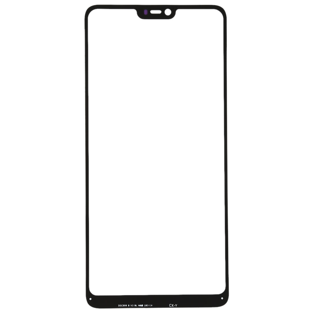 For OPPO A3 Front Screen Outer Glass Lens (Black)