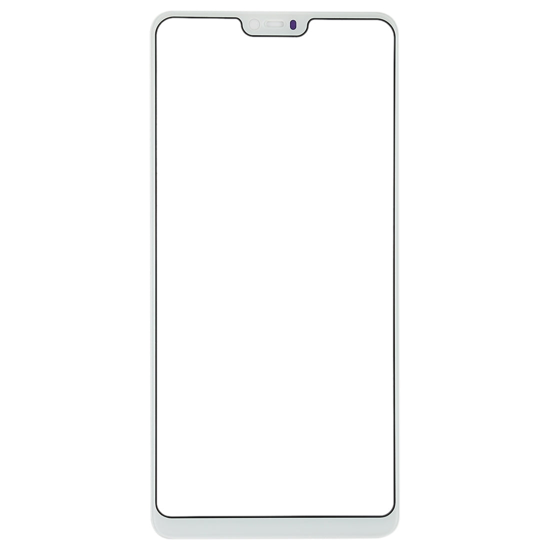 For OPPO A3 Front Screen Outer Glass Lens (White)
