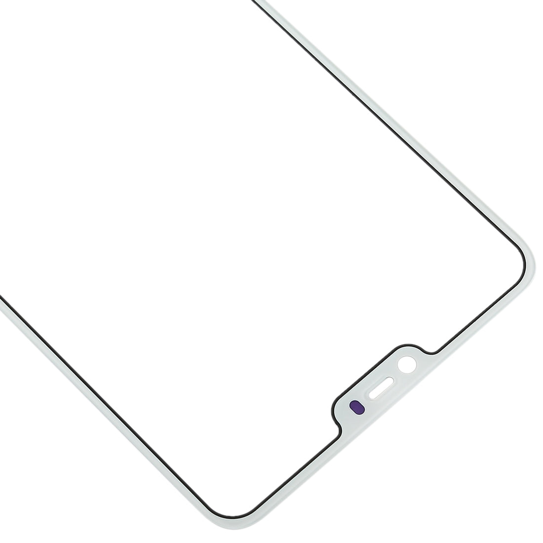 For OPPO A3 Front Screen Outer Glass Lens (White)