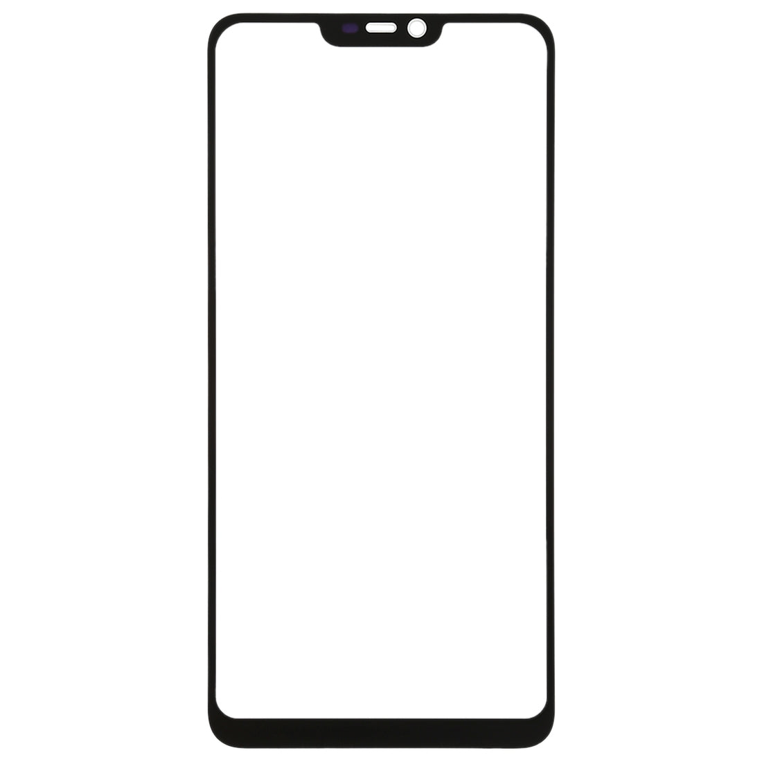 For OPPO A5 / A3s Front Screen Outer Glass Lens (White)