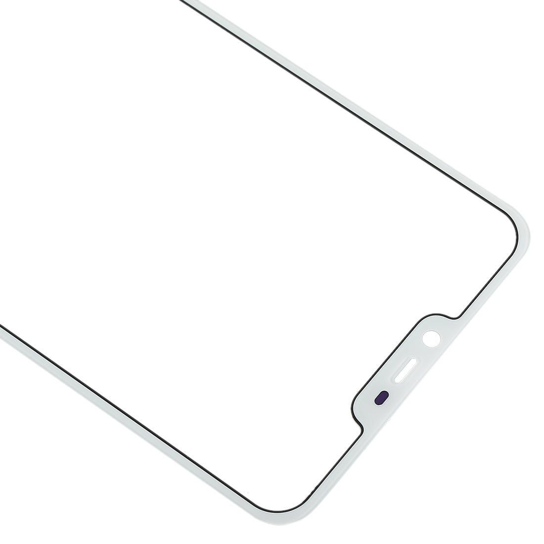 For OPPO A5 / A3s Front Screen Outer Glass Lens (White)