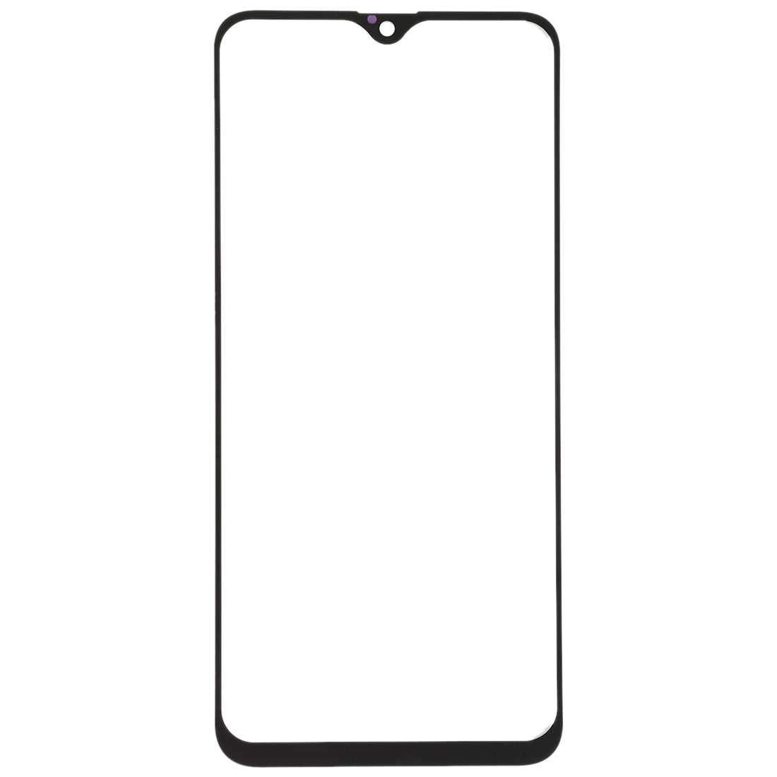 For OPPO F9 / A7x Front Screen Outer Glass Lens (Black)