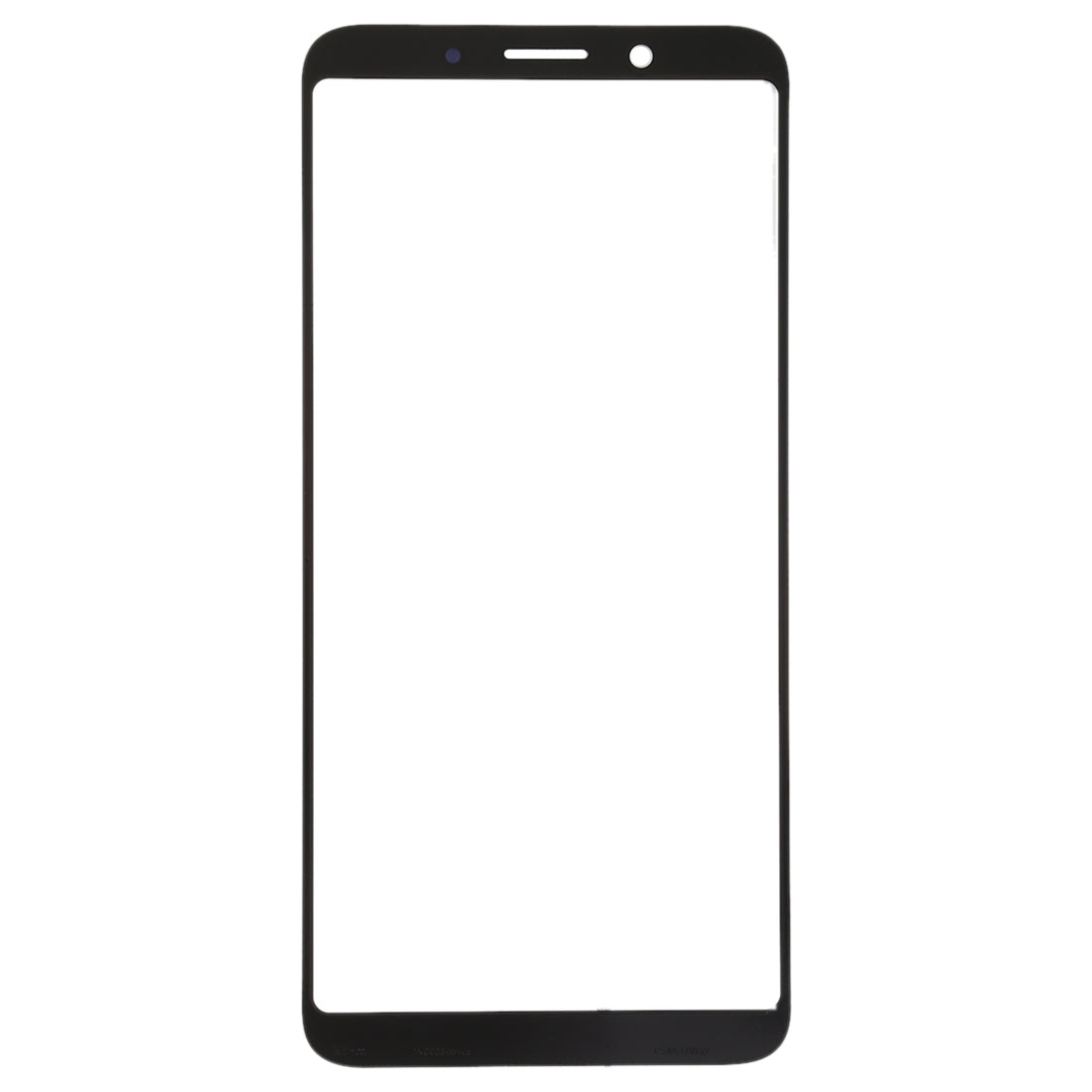 For OPPO A73 Front Screen Outer Glass Lens (Black)
