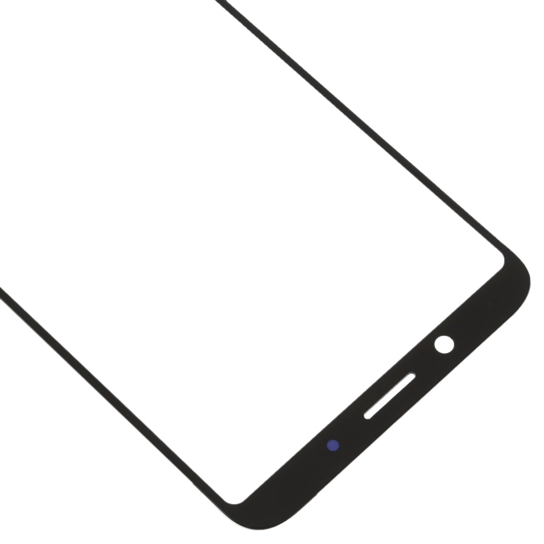 For OPPO A73 Front Screen Outer Glass Lens (Black)