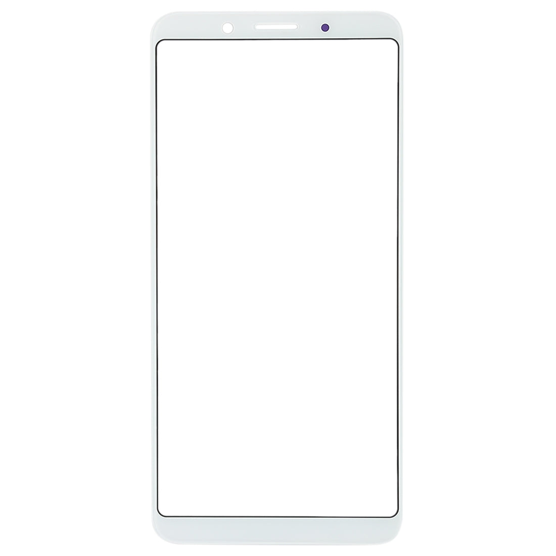 For OPPO A73 Front Screen Outer Glass Lens (White)