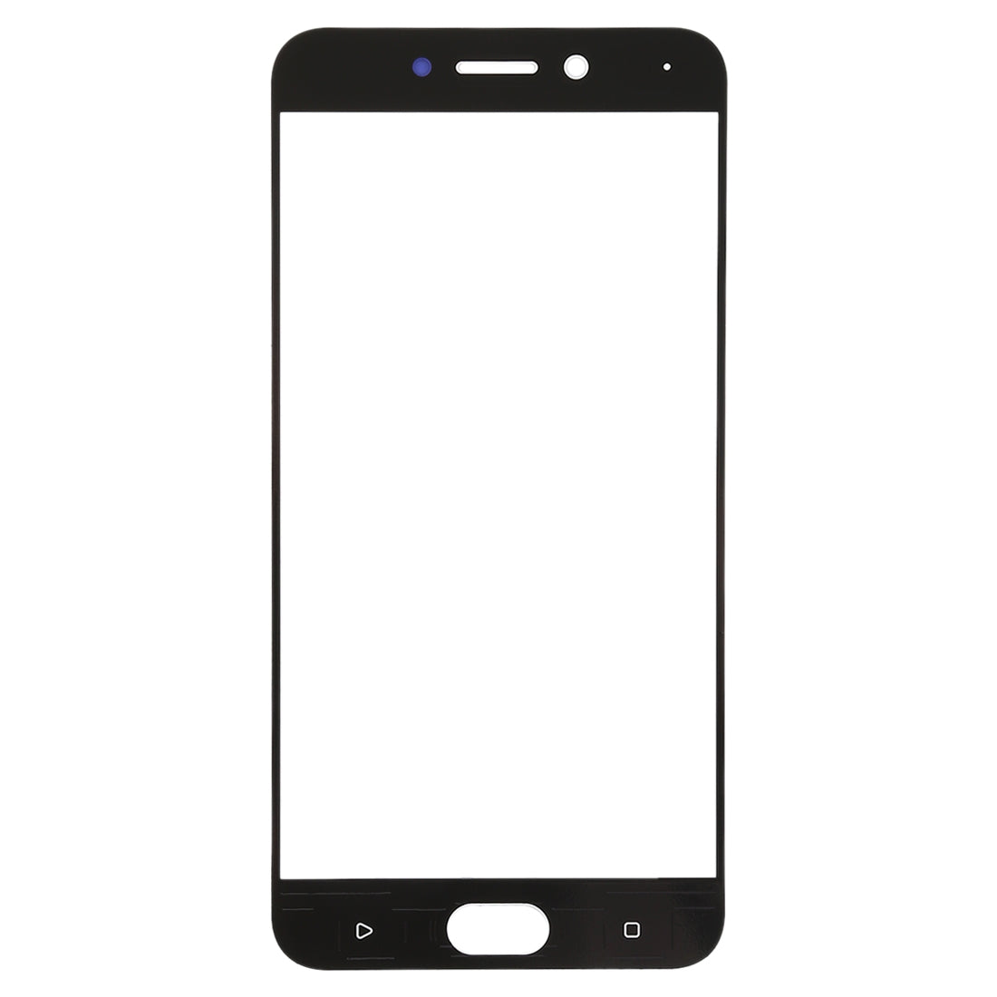 For OPPO A77 / A77T Front Screen Outer Glass Lens (White)