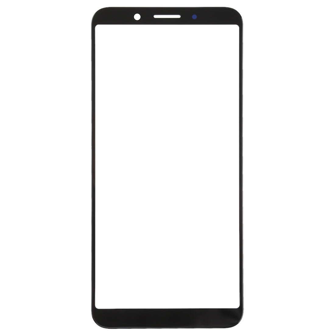 For OPPO A83 Front Screen Outer Glass Lens (Black)