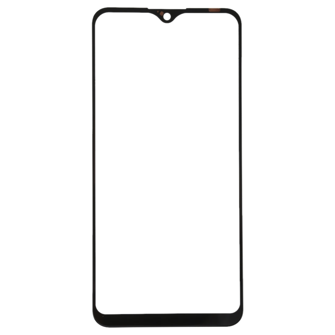 For OPPO K1 Front Screen Outer Glass Lens (Black)