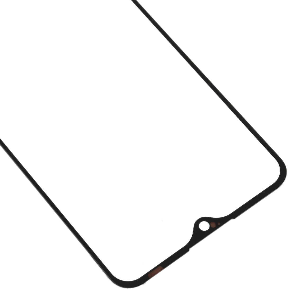 For OPPO K1 Front Screen Outer Glass Lens (Black)