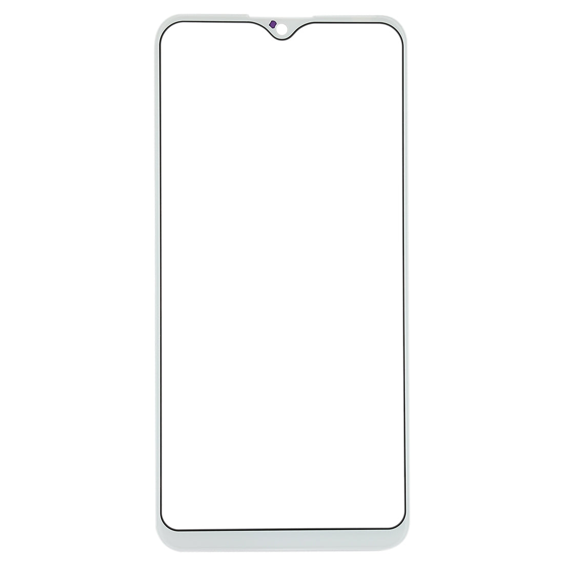 For OPPO K1 Front Screen Outer Glass Lens (White)