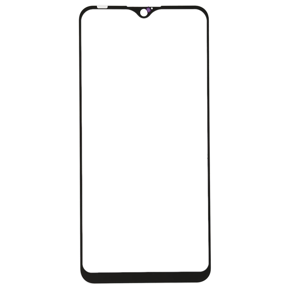 For OPPO K1 Front Screen Outer Glass Lens (White)