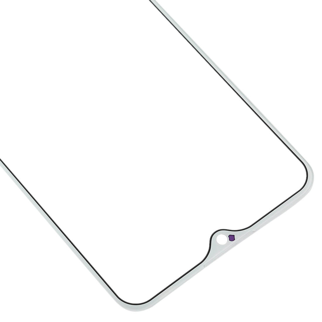 For OPPO K1 Front Screen Outer Glass Lens (White)